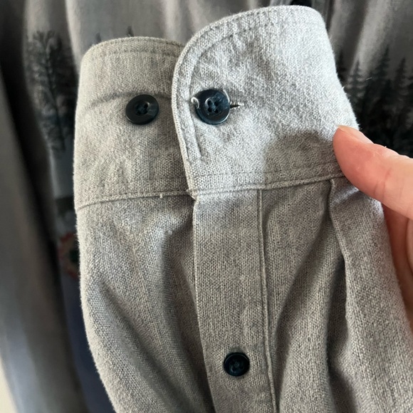 Mens Large Vintage Cabelas Deerskin Chamois Button Down Shirt Aztec Deer Print - Picture 11 of 11